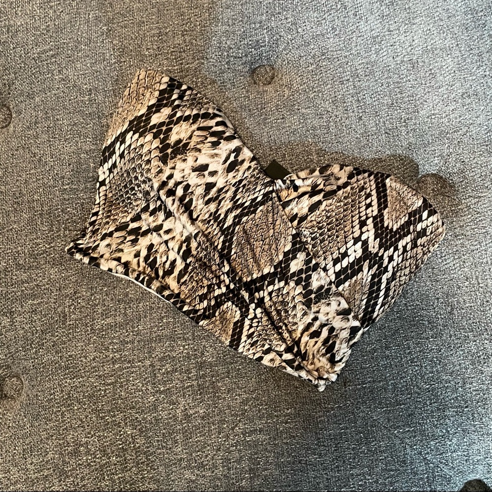 Windsor Snake Print Tube Top